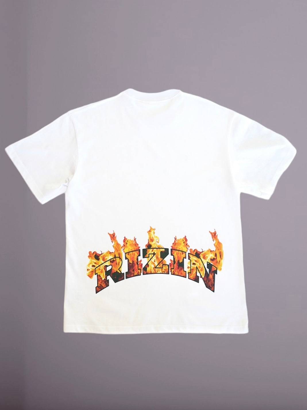 White Rizin Flame T Shirt