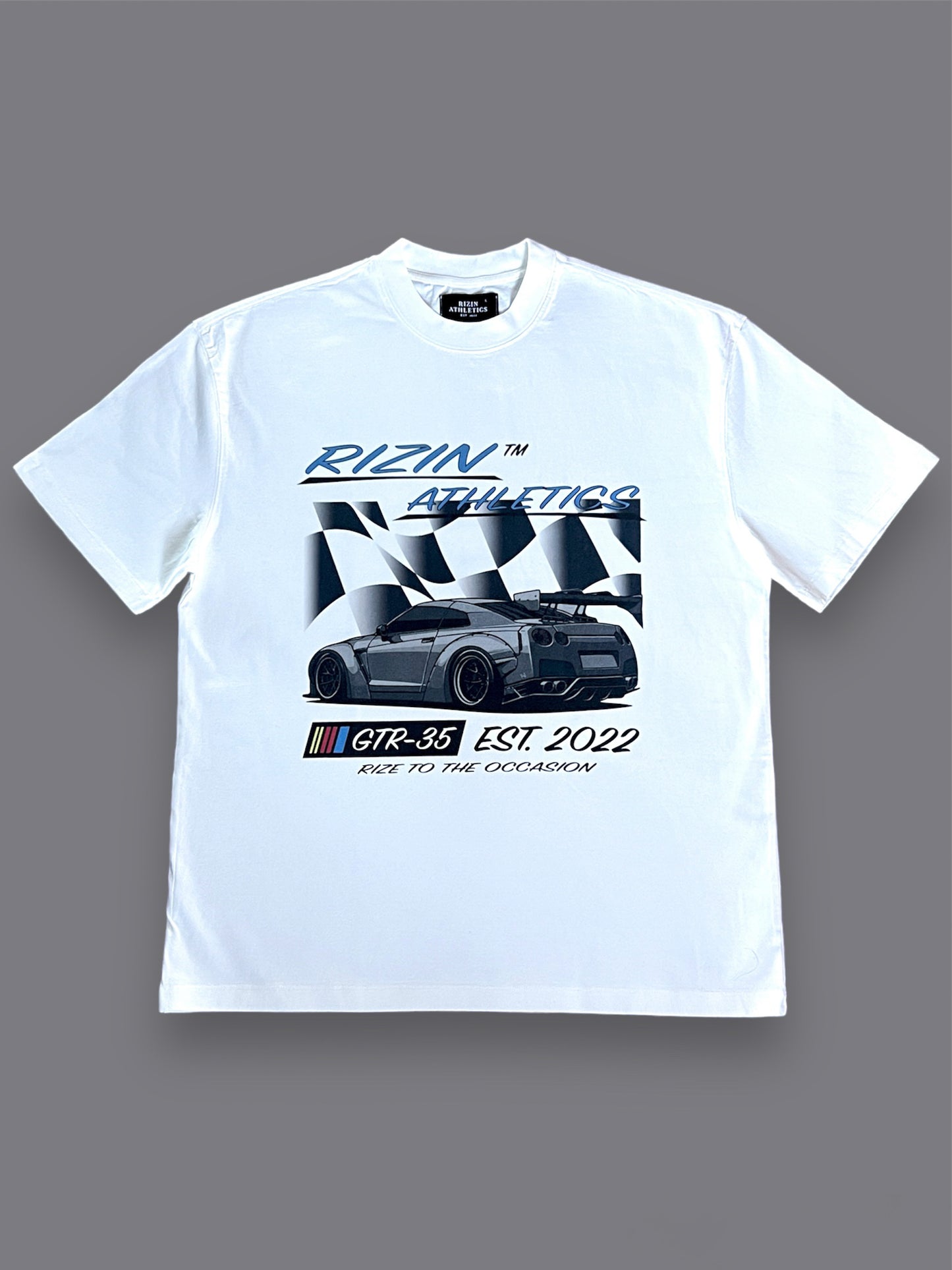 Washed White Rizin GTR-35 Tee