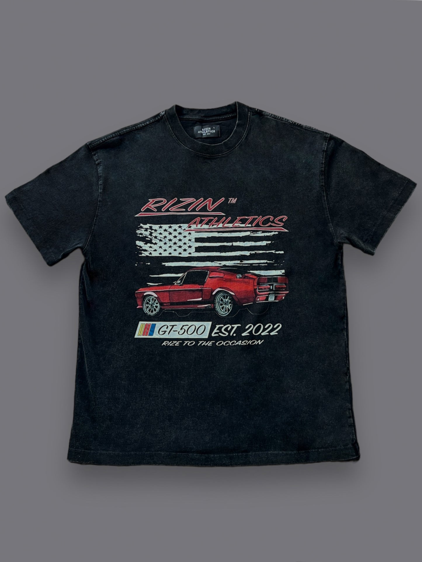 Washed Black Rizin GT-500 Tee