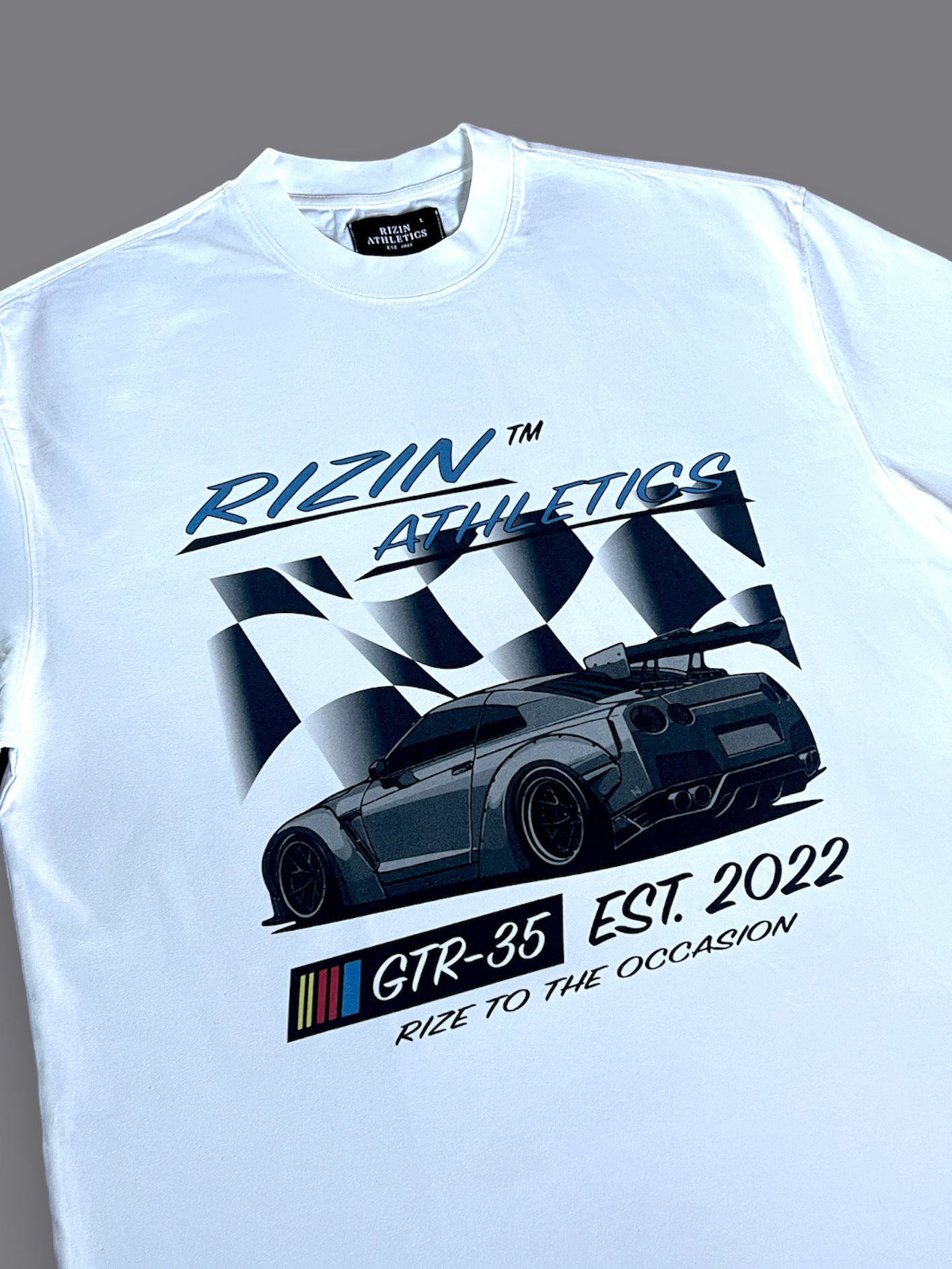 Washed White Rizin GTR-35 Tee