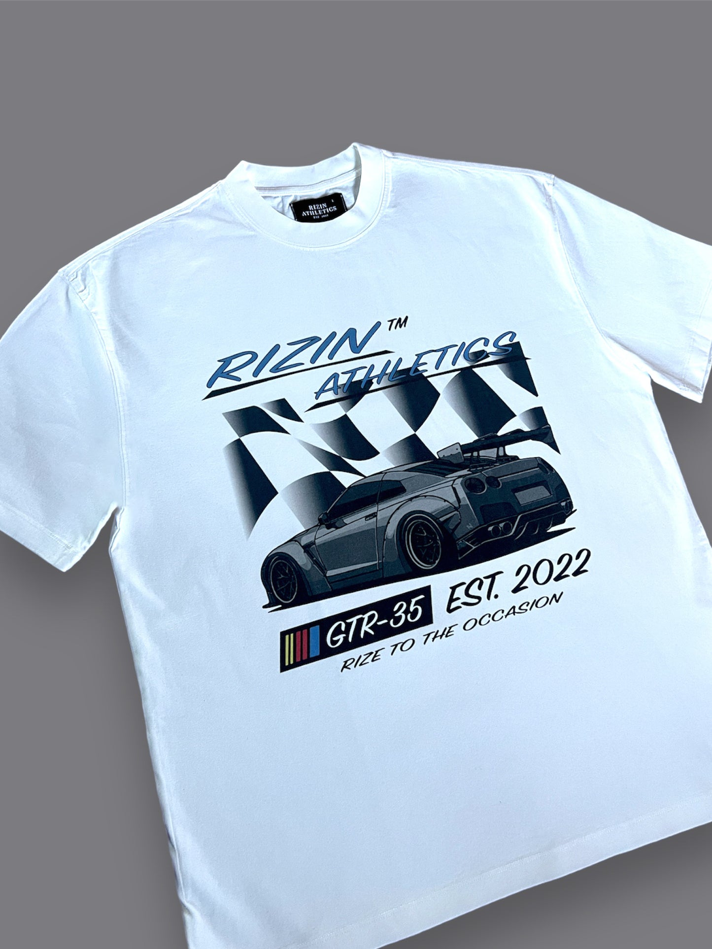 Washed White Rizin GTR-35 Tee